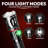 5.5'' Battery Powered Integrated LED Color Changing Flashlight