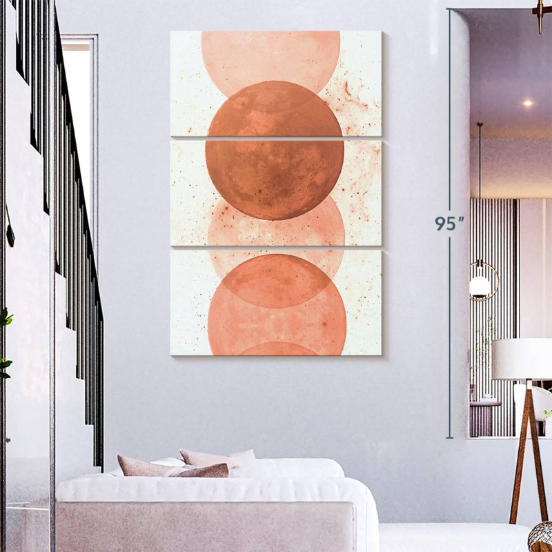 Oberle Sunset Circles, 74" H x 48" W