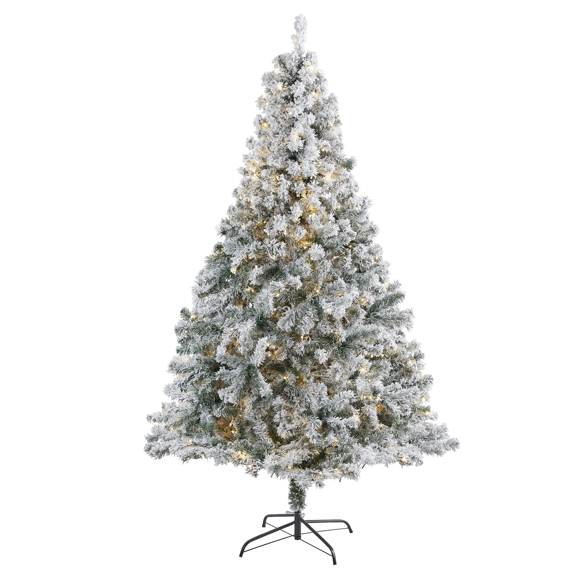 Lighted Artificial Spruce Christmas Tree, 8' H