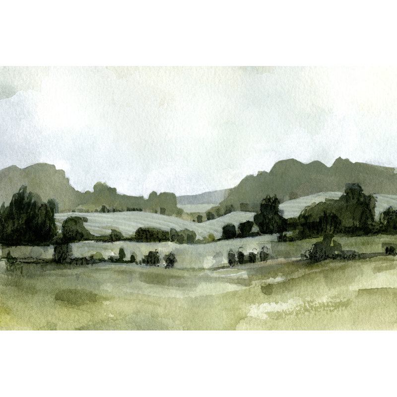 Vert Landscape III - Wrapped Canvas Print, 30cm H x 46cm W x 3.8cm D