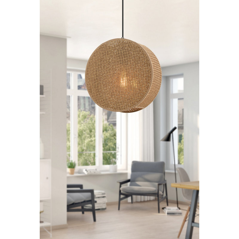 Lustre, H 13,78 po x l 3,54 po x P 8,66 po, Beige