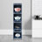 4-Tier Storage Cabinet Small Narrow Organizer Cabinet Freestanding Corner Cabinet For Bedroom, Living Room, Study Room-1342653415