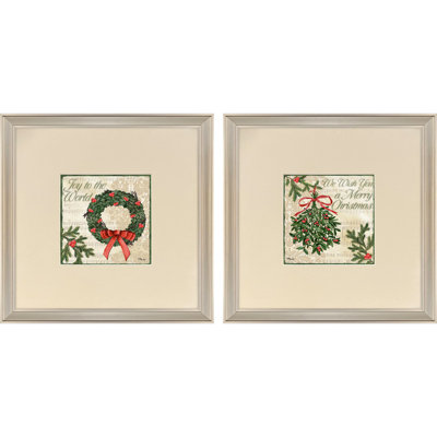 Guirlande de cantiques de Noël encadrée