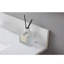 Dessus de meuble-lavabo de 31 pouces en pierre de Carrare avec comptoir de style nouveau avec lavabo rectangulaire encastré en céramique et dosseret avec 3 trous de robinet pour l'armoire de salle de bain