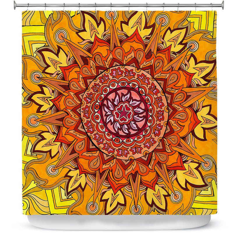 Rideau de douche simple revelation mandala