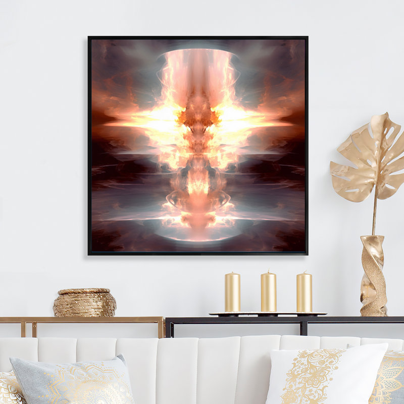 Impression sur toile Ascencion, Cadre flottant noir, H 30 po x l 30 po x P 1 po