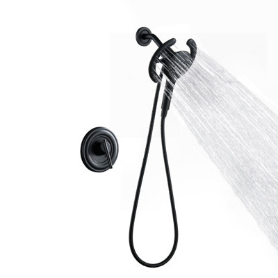 Pomme de douche double avec pomme de douche Magnetix et système de douche à main à trois fonctions Casainc