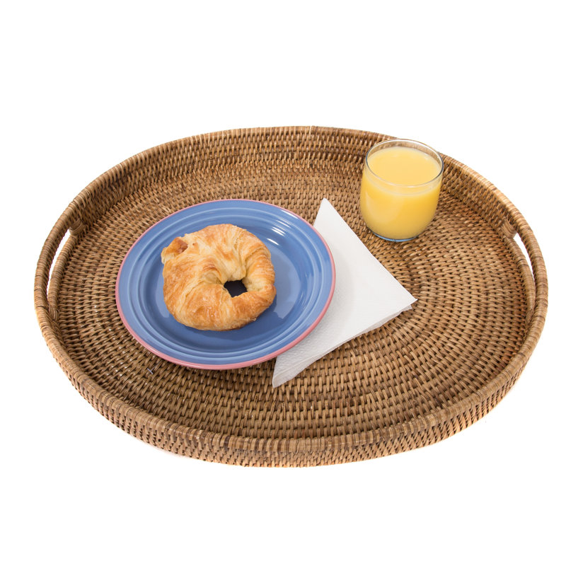 Monell Wicker Tray, Honey Brown