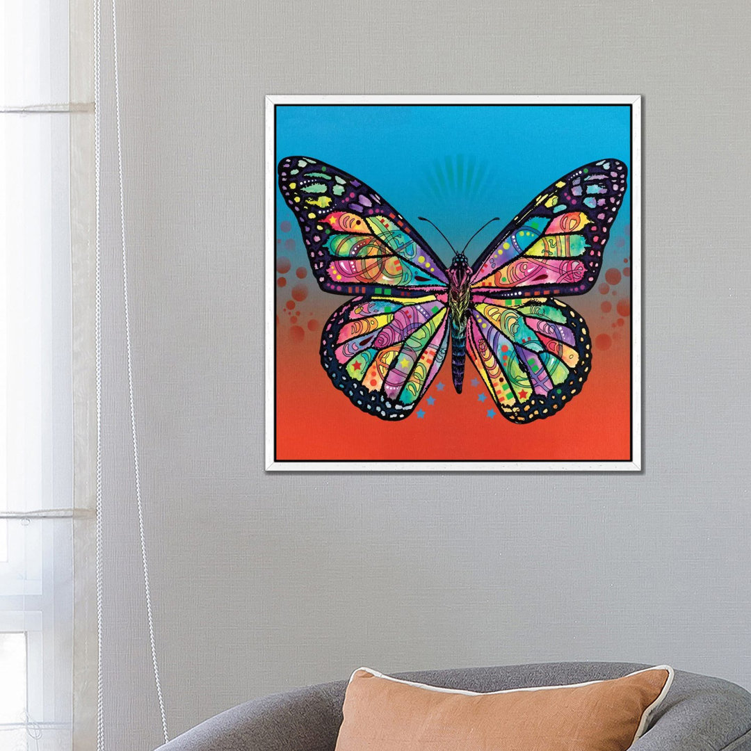 Der Schmetterling von Dean Russo - Galerie-verpackte Leinwand Giclée auf Leinwand