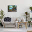«Stupell Industries Deer in Lake Cabin Forest», art mural sur toile par Kevin Daniel-91341045-91341046