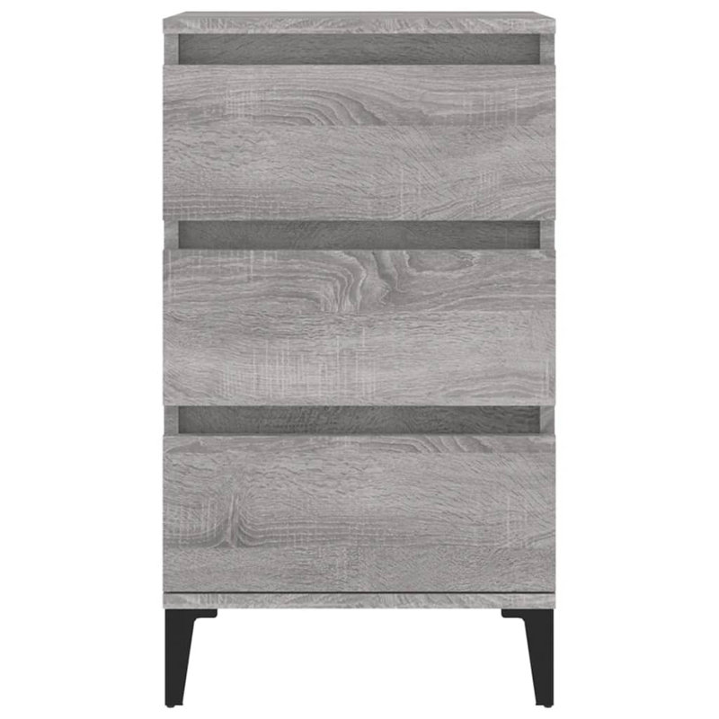 Bedside Cabinet 40 x 35 x 70 cm Engineered Wood, Grey Sonoma