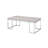 Chafik Natural Oak & Chrome Finish Coffee Table