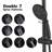 Dual Shower System with Handheld 7-Spray-129591183