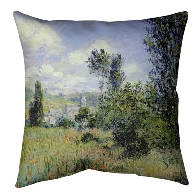 Claude Monet Path Throw Pillow
