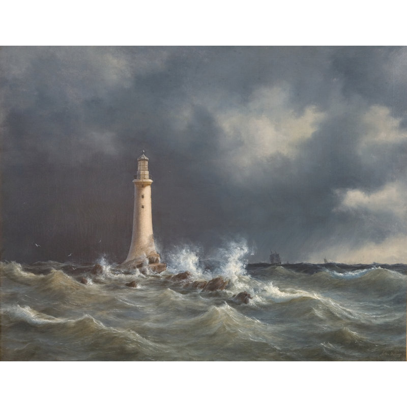 Phare d'Eddystone (1846), H 28 po x l 35 po