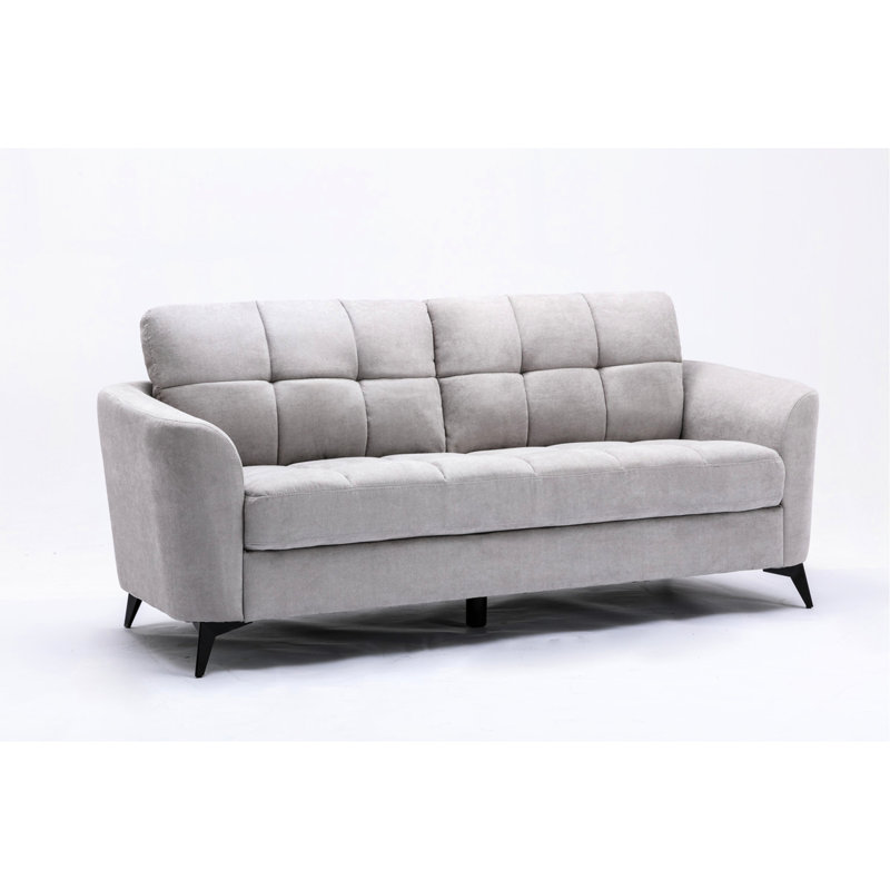 Coussin de 79 po en velours gris