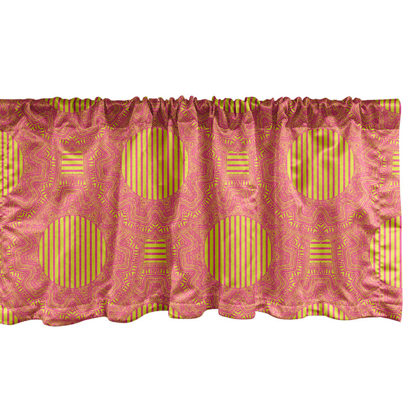 Multicolore paquet de 2 cantonnières Ambesonne, L 54 po x L 12 po