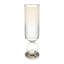 Vase décoratif en verre avec base en métal et en aluminium avec un design circulaire moderne-1520097859