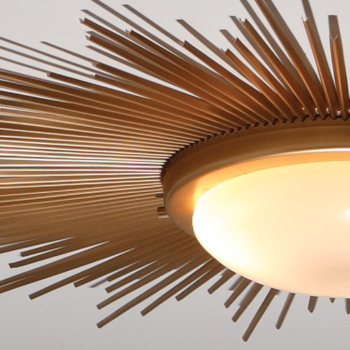 Sunburst 2-Light Fixture Flush Mount