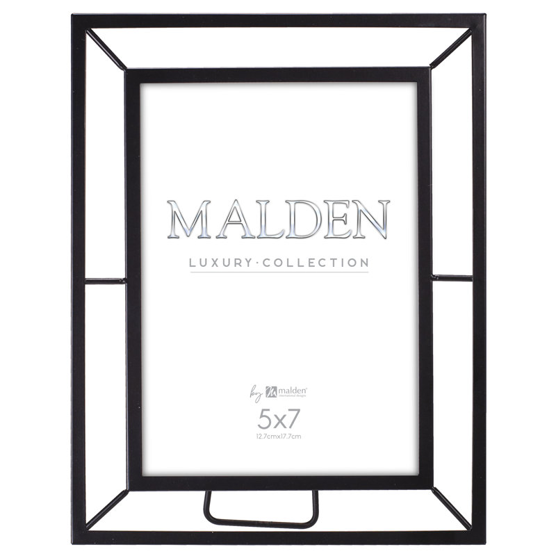 Metal Picture Frame, Black, 5" x 7"