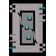 Tapis de zone turquoise abstrait 3d Kennell