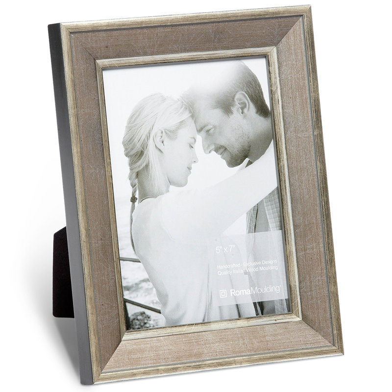 Cadre photo en bois, 4 po x 6 po, gris