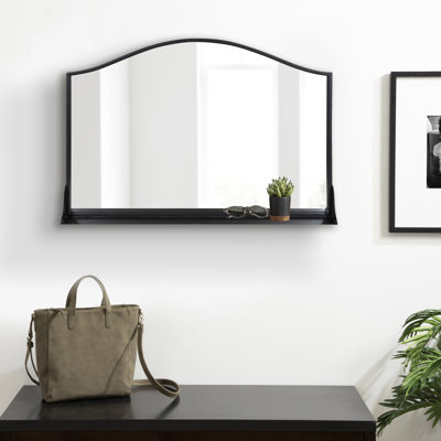 Dukene Metal Mirror with Shelves