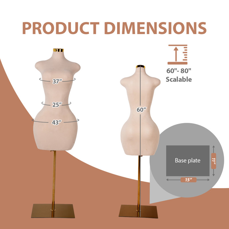 Mannequin femme beige Kinfant