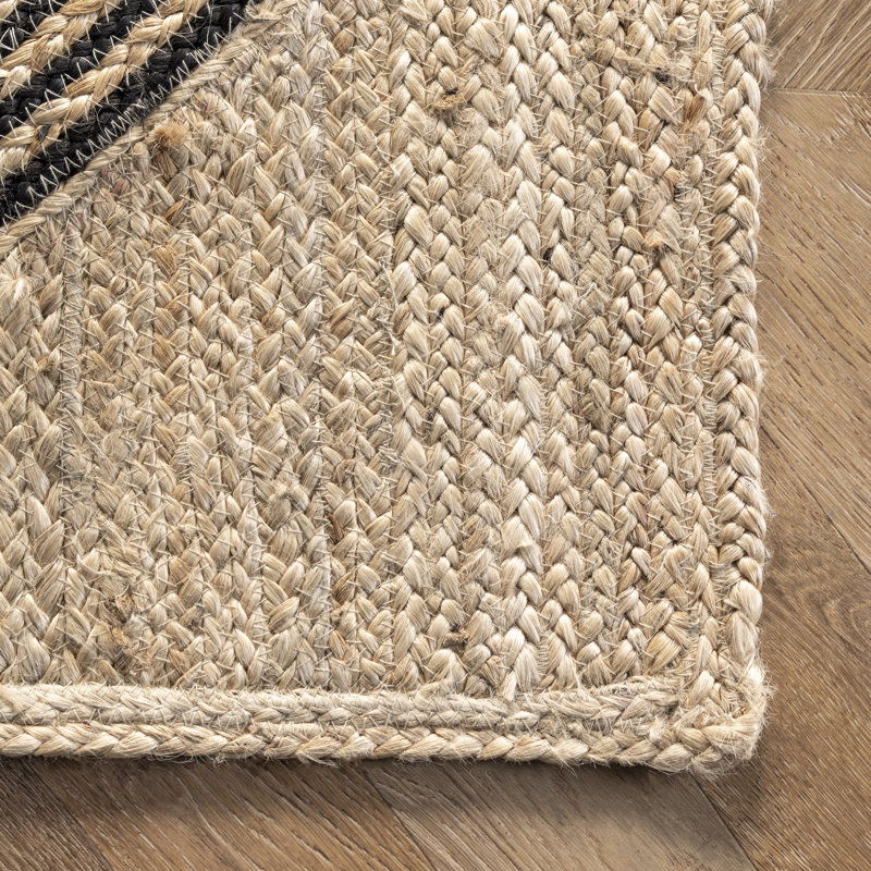 Tapis naturel en jute Axel Diamond, Rectangle 4pi x 6 pi
