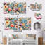 Cassandre - Ensemble de 2 reproductions d'art murales abstraites en métal-102683974