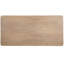 Table de salon en placage avec deux tiroirs et étagère ouverte avec tiroir de rangement en bois naturel et tablette inférieure
