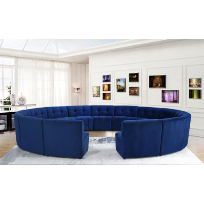 Jedson Velvet Sectional Symmetrical