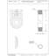 Bras de douche rond 1/2 po avec bride 12 po IPS x 12 po-21698663