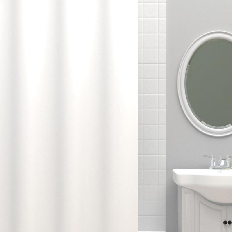 Prochaska Cotton Shower Curtain, 11.75" H x 6.25" W x 6" D