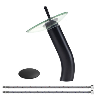 Waterfall Vessel Single-hole Single-handle Bathroom Faucet