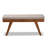 Corsham Bench in Light Grey Fabric Upholstered and Walnut Brown Finish, 17.3'' H X 15'' D X 40.9'' W-1864138078