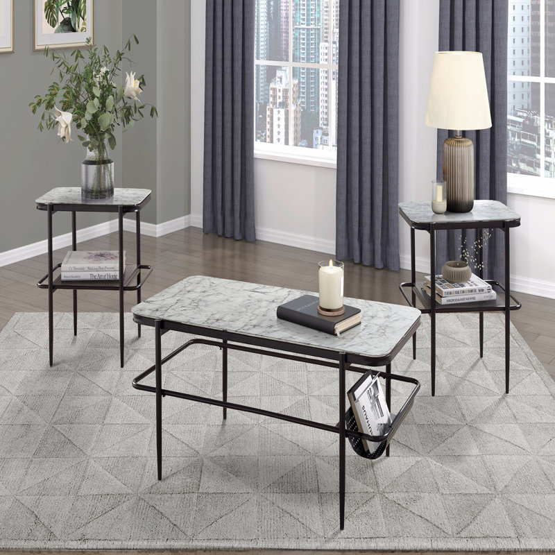 Ensemble de tables d'appoint 3 pièces