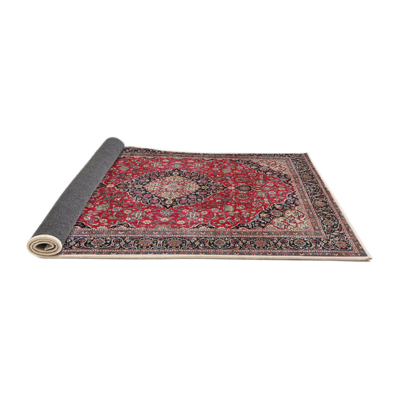 Tapis de style oriental rouge, Rond 8 pi