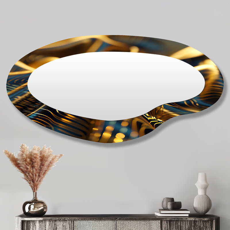 Miroir mural moderne futur irrégulier