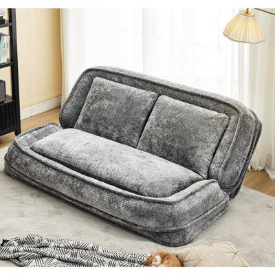 Lit double pour chien avec vidéo, paresseux, 21, 5 positions réglables, oreiller moelleux, chenille, idéal pour le yoga à la maison se détendre avec ses proches