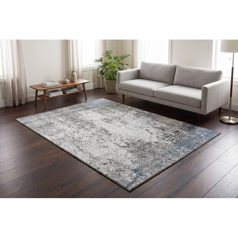 Tapis gris Candace, Rectangle 2 pi x 3 pi 11 po