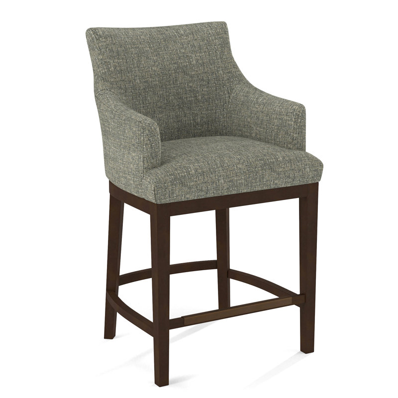 Upholstered Stool, Applause Archway Grey, Nutmeg