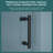 48"W X 76"H Single-Slide Shower Door - 8Mm Tempered Glass With 304 Stainless Steel Frame, Matte Black-123210184