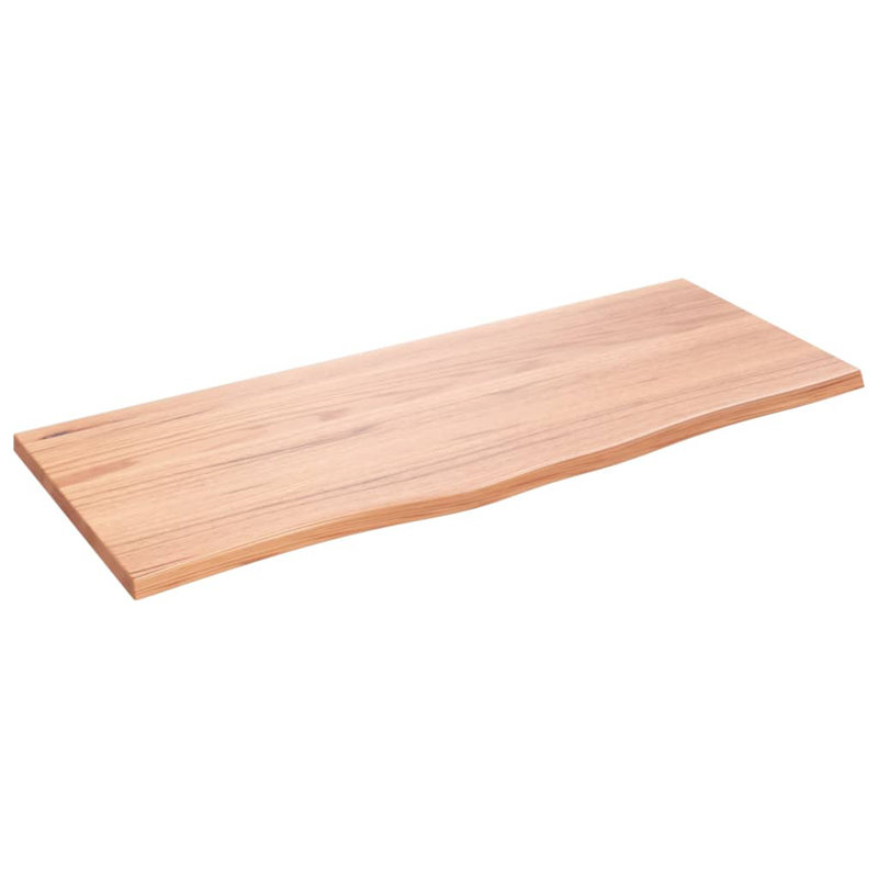 Agneda 100cm Solid Wood Bathroom Vanity Top, Light Brown
