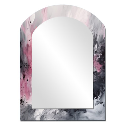 Miroir mural Evolving In Pink Grey