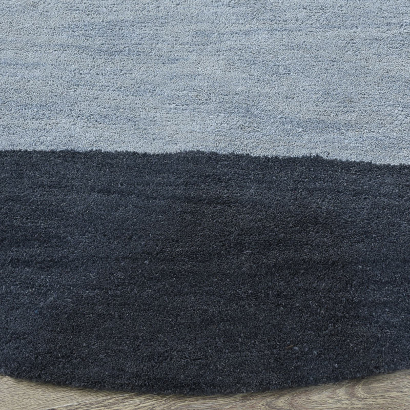 Theresa Hand Tufted Wool Eco-Friendly Round Area Rugs - Round, Multicolor, Contemporary Modern Design, High Pile Thick Handmade Anti Skid Area Rugs for Living Room, Bed Room