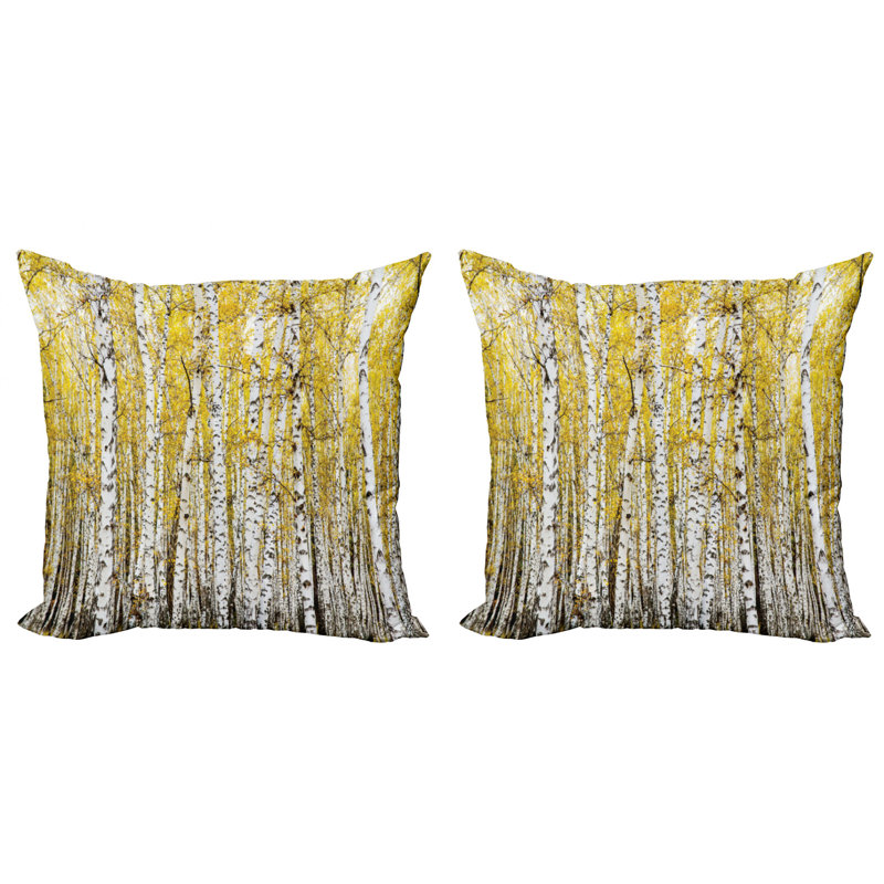 Ambesonne Forest Decorative Square Pillow Cover, 20" x 20"