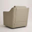 Faux Leather Swivel Armchair-1368538209