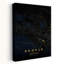 Skopje Night Map Abstract Modern City Wall Art Print 1 Piece Wrapped Canvas Wall Art-381312268
