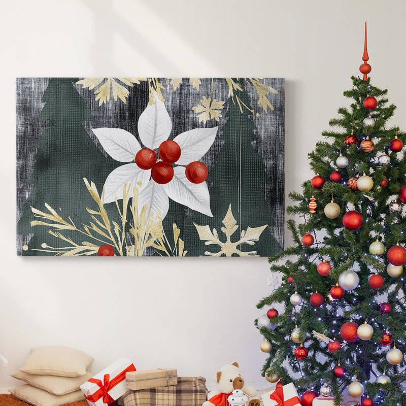 Christmas Holiday Arts - Toile tendue avec châssis XMA171728, H 40 po x l 60 po
